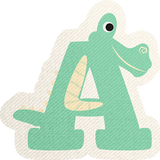 Mini Alphabet A Sticker