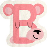 Mini Alphabet B Sticker