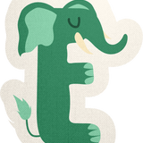 Alphabet E Sticker