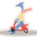 Giraffe Scooter Sticker