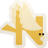 Mini Alphabet N Sticker