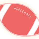 Rugby Ball Sticker