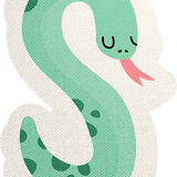 Mini Alphabet S Sticker