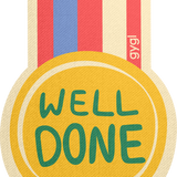 Well Done Sticker