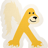 Mini Alphabet X Sticker